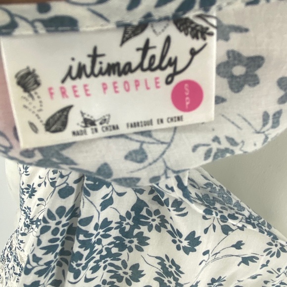 Free People Floral Trapeze Slip in Ivory Small - Picture 11 of 13